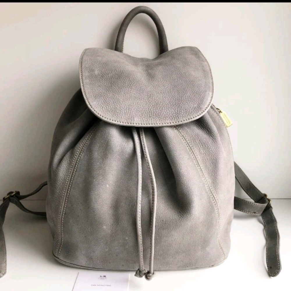 Rare Color Light Gray Nubuck Coach Sonoma 4934 Backpack